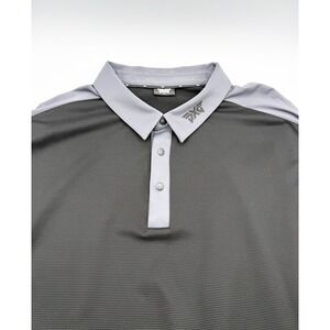 PXG Parsons Xtreme Golf Polo Shirt Mens 3XL Gray Black Athletic Performance